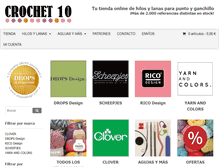 Tablet Screenshot of crochet10.com